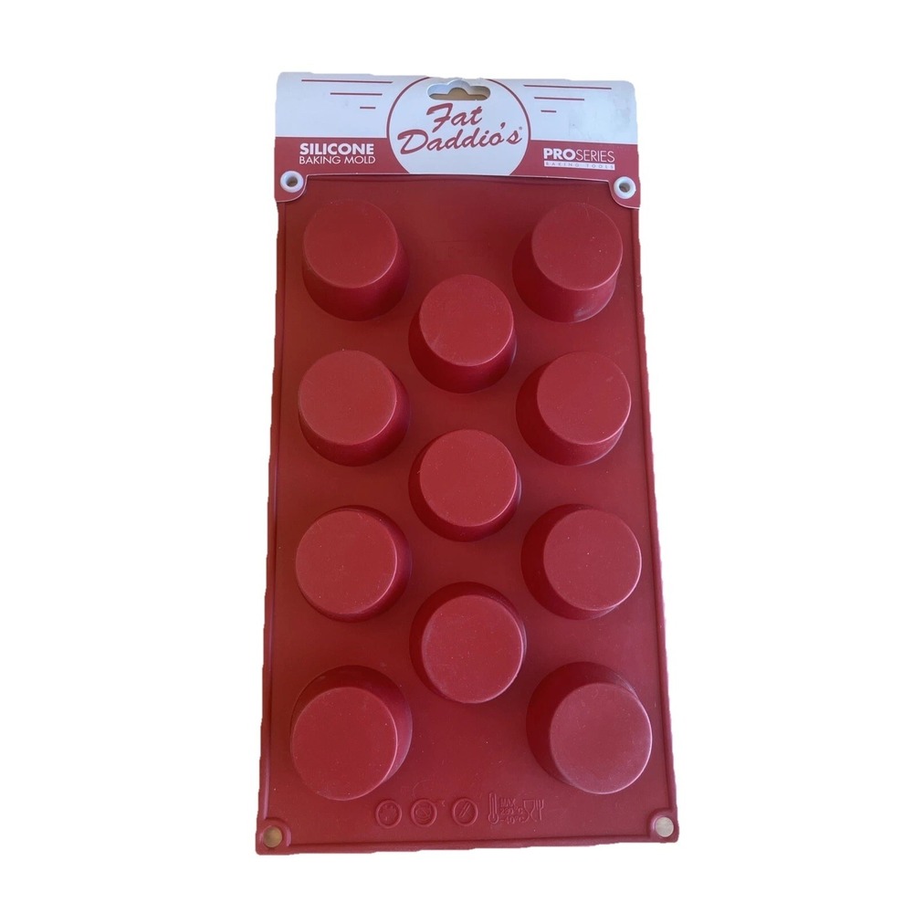 Fat Daddio's Muffin Pan Silicone Mold for Baking & Soap Making 2.01" x 1.1...